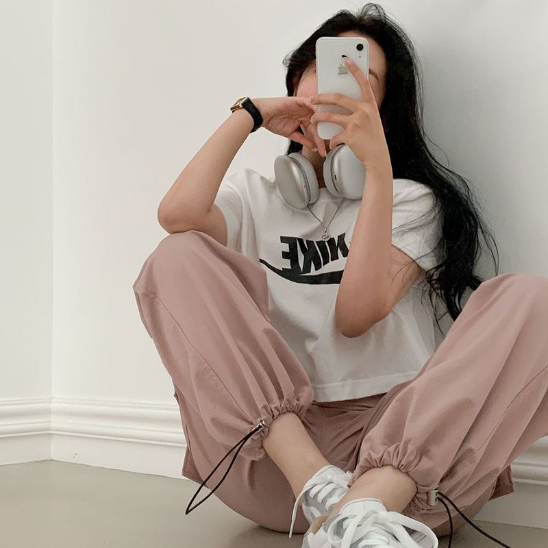 [Bellide made/short, long] Urban two-way string cargo pants