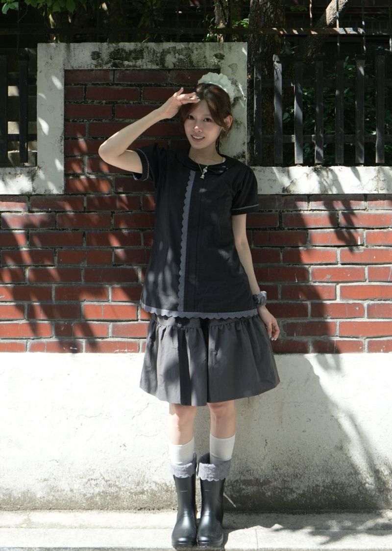 Lean Bow Blouse (black)