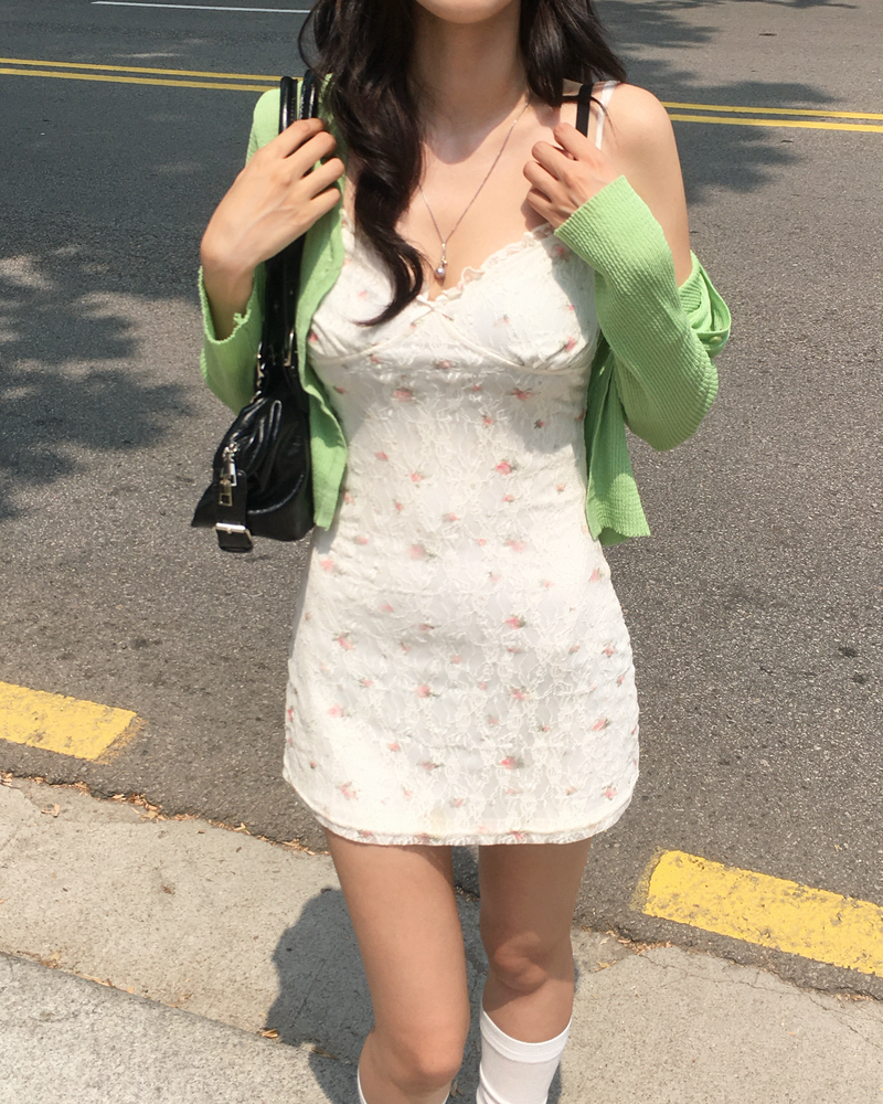 ローズレースミニワンピ