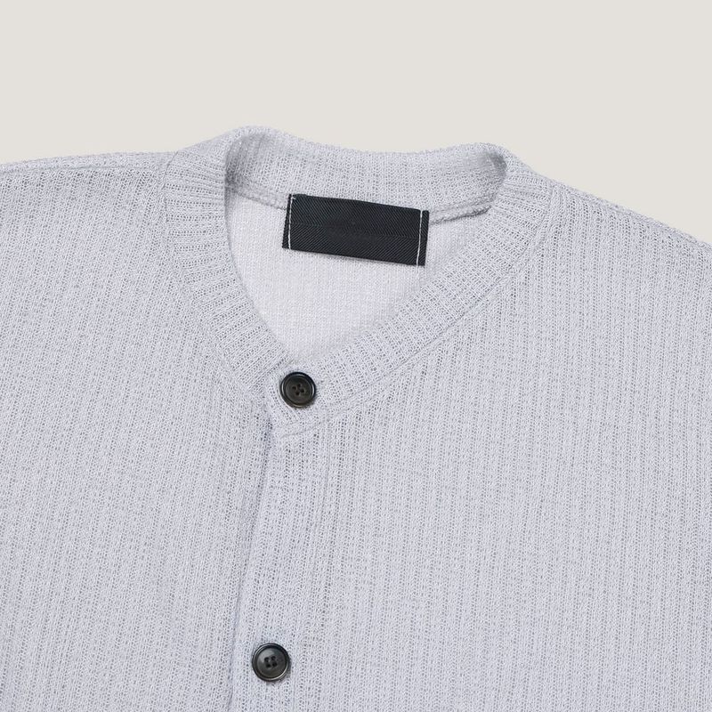 LMN Air Cool Linen Ribbed Round Cardigan (3 colors)