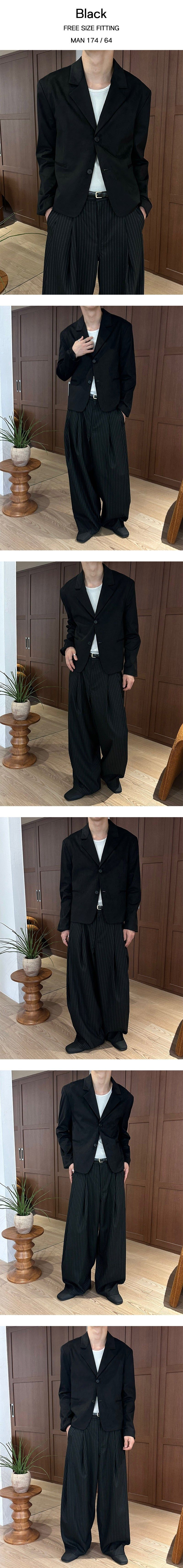 [F/W] Crop suede blazer(2color)