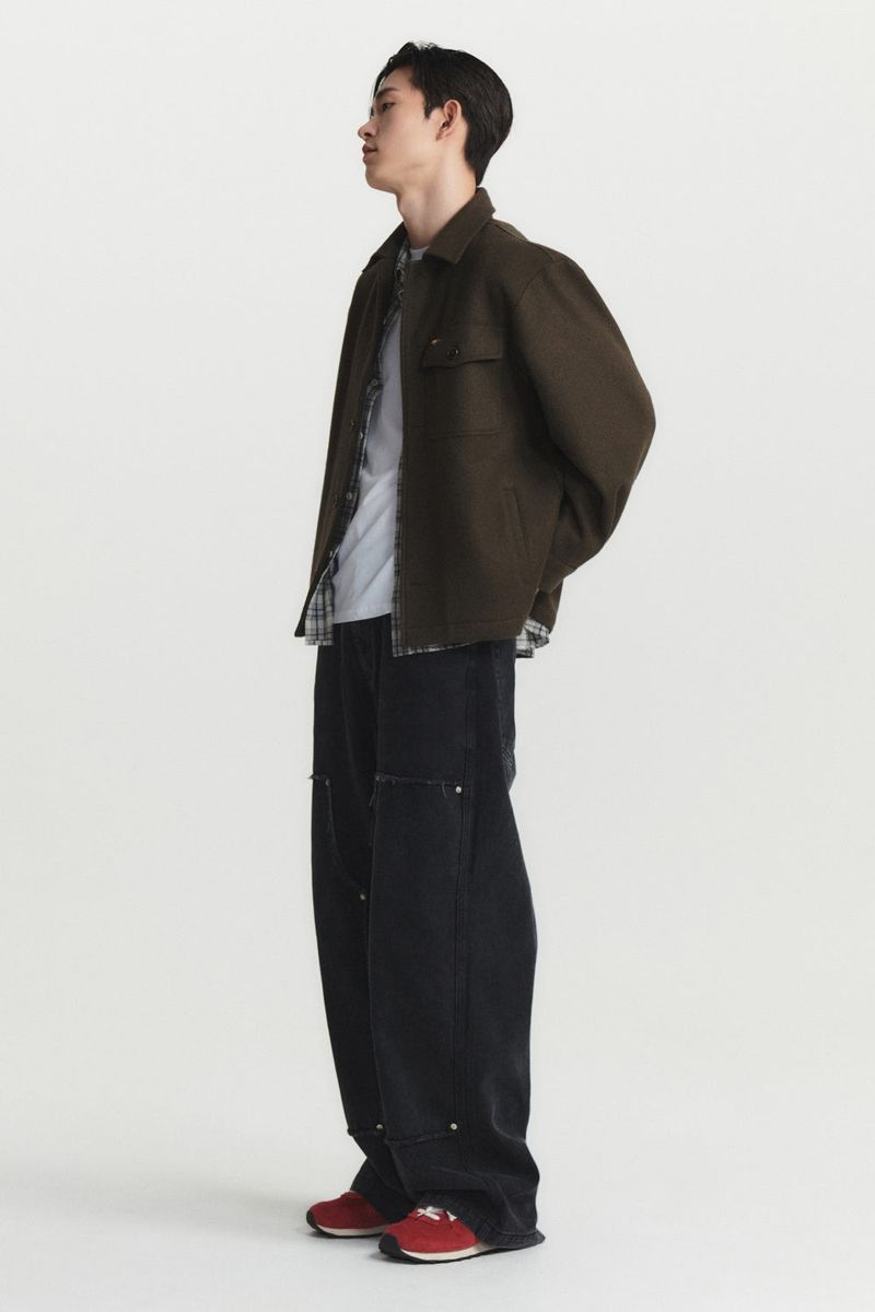 CLASSIC CROPPED SHIRT JACKET (khaki brown)