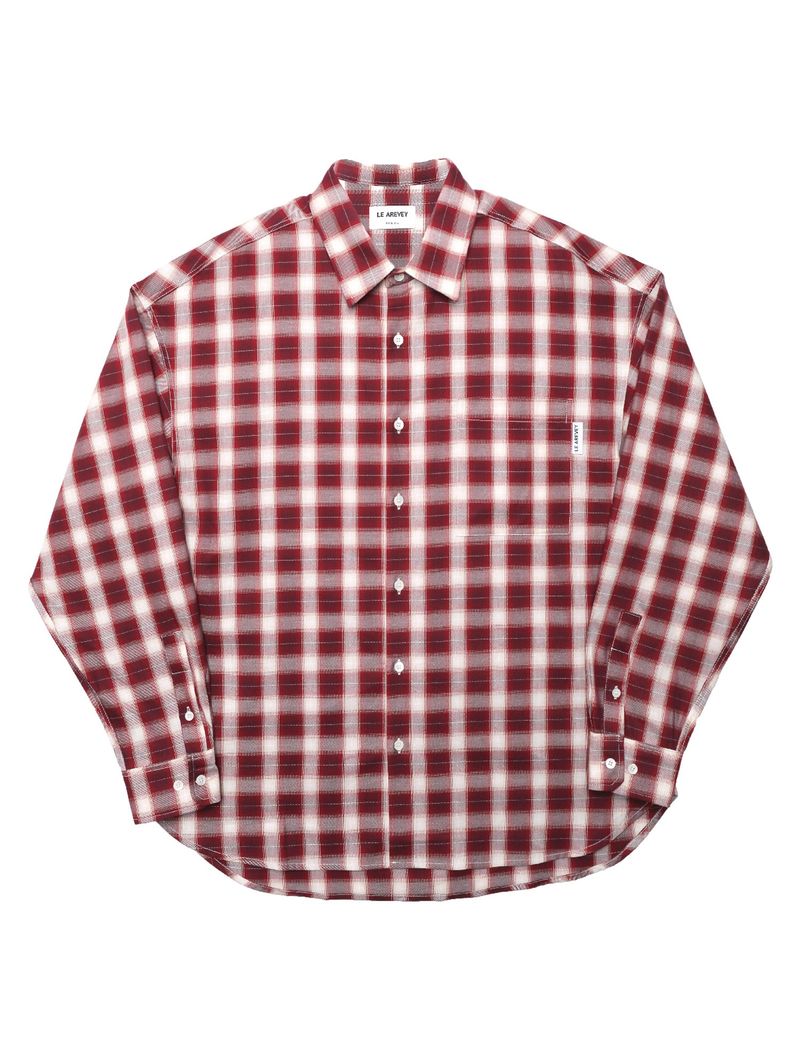 LE AREVEY（アルヴェイ）の「LE AREVEY PLAID SHIRT - RED（Tops）」