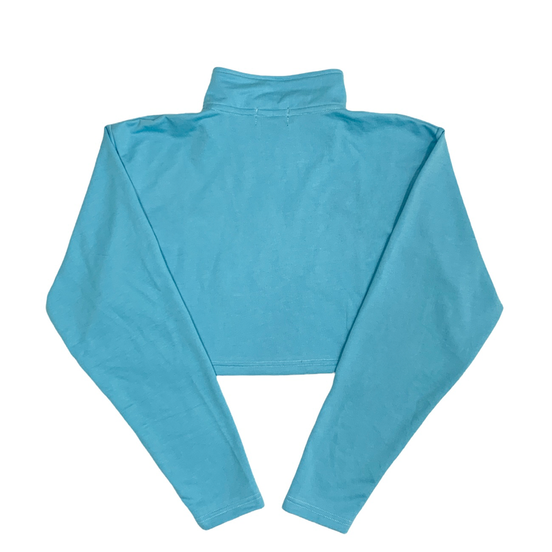 SHAWN CROP POLO (Light Blue)
