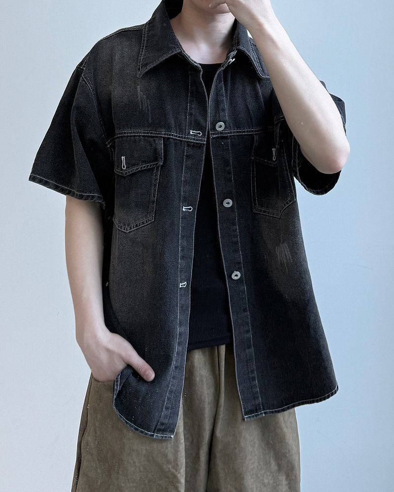 Weather Half Denim Jacket