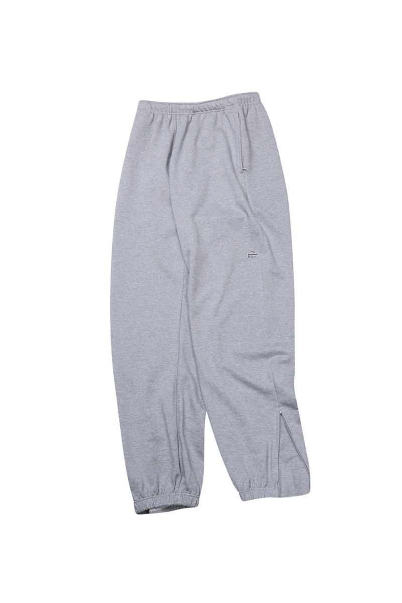 WIDE ZIP SWEATPANTS_GRAY