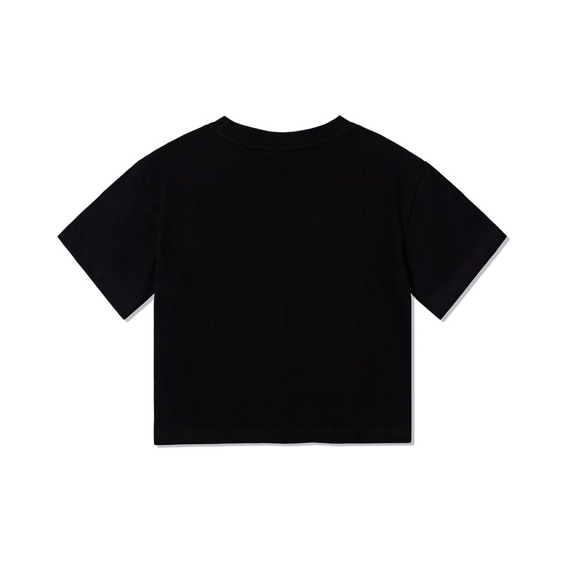VA 3D Logo Crop T-Shirts / Black