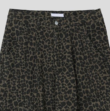 Pattern Rivet Pin Tuck Balloon Cargo Pants