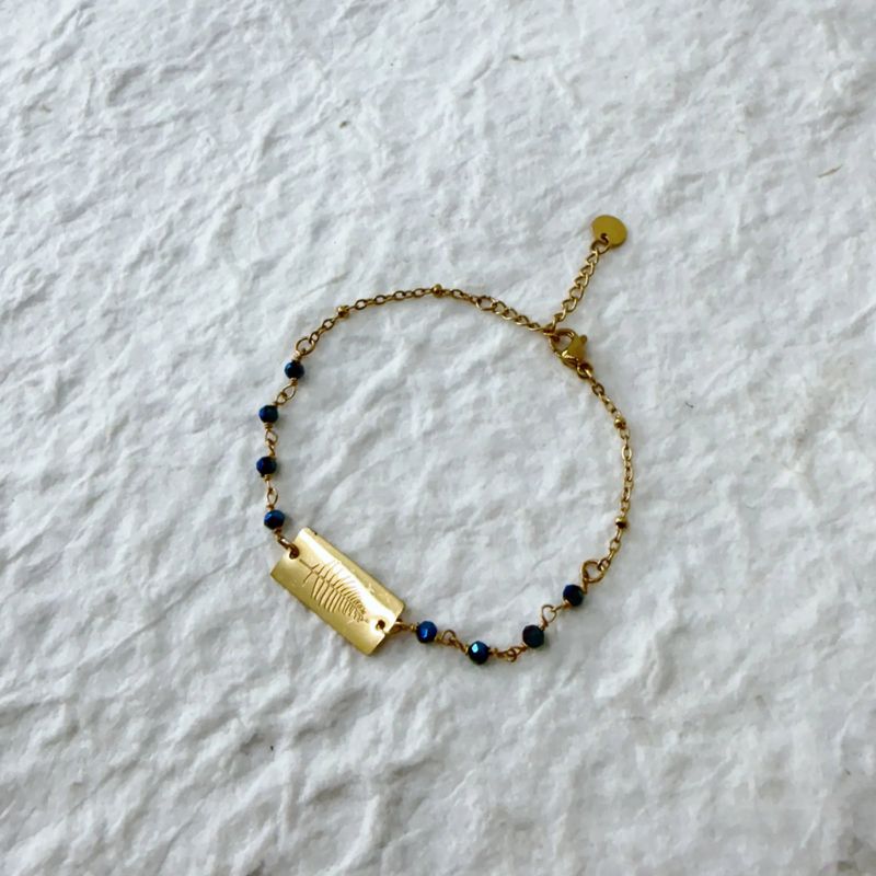 Midnight Tag Bracelet