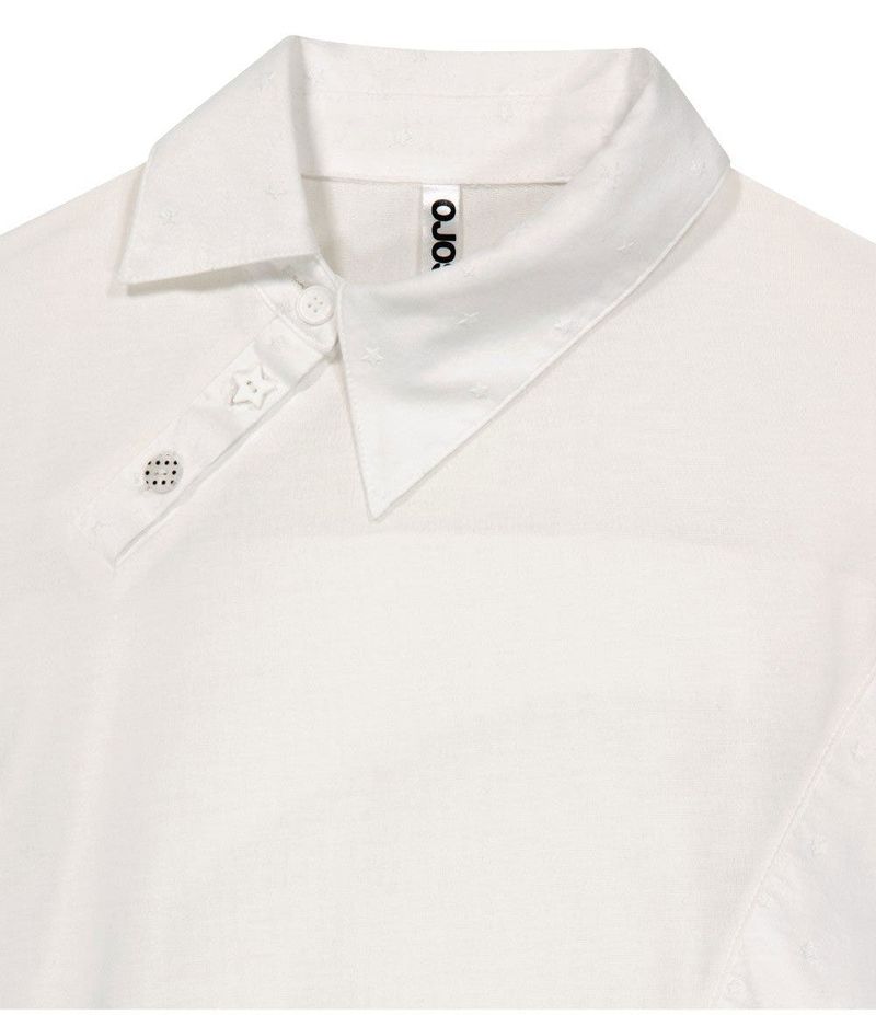 Starcut Jersey Collar Tee / Off White