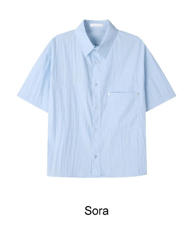 Tra Crop Nylon Short Sleeve Shirt