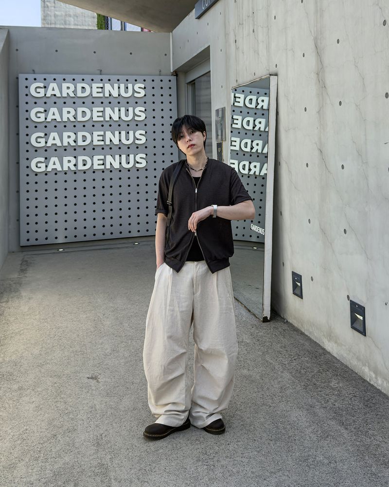 Aven Linen Two-Tuck Wide Pants