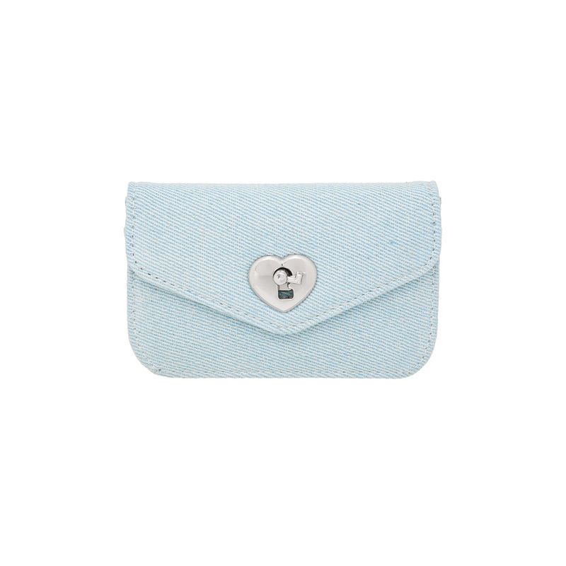 LE MASQUE（ルマスク）の「ハートロックコンパクトカードウォレット light denim（スマホグッズ/小物）」