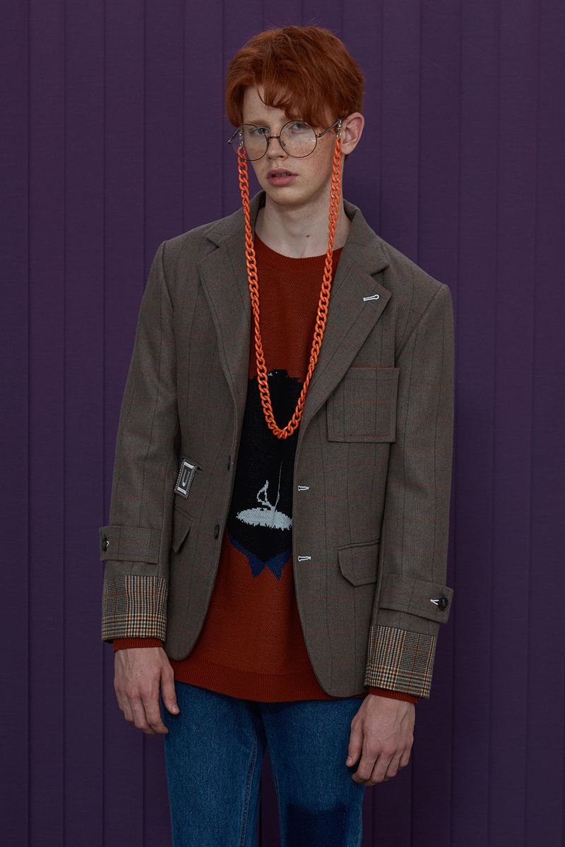 WOOL CHECK JACKET