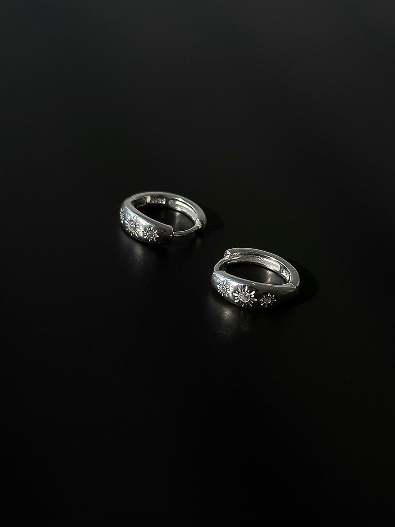 [925silver] Rising sun earring