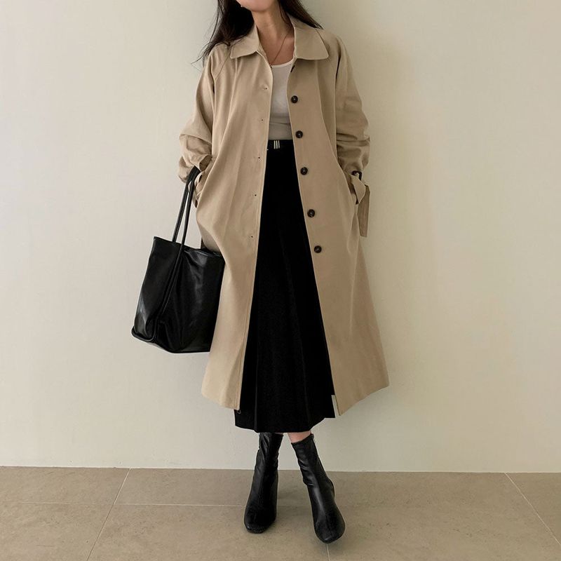 [Belt set/Recommended!] Rose Pleated Long Skirt