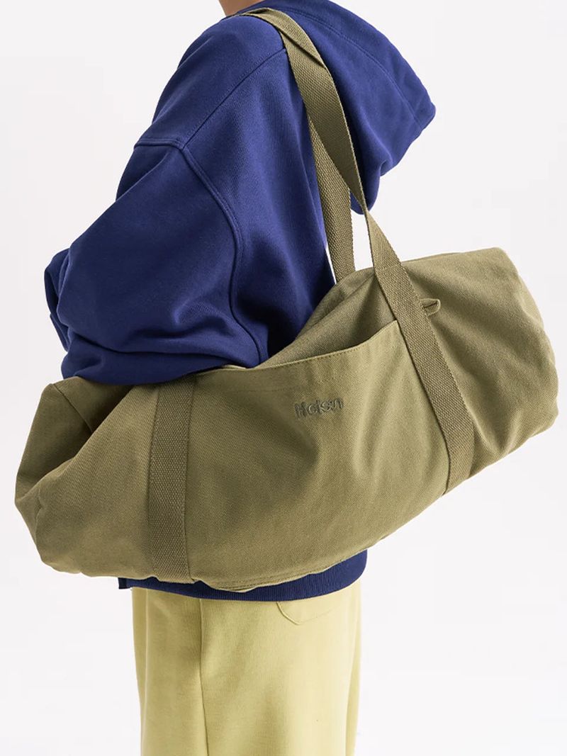 Heisan（ハイサン）の「コットンダッフルバッグLカーキ（バッグ）」