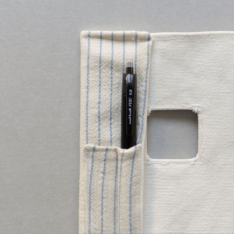 [MADE] Window stripe book cover_Sky blue