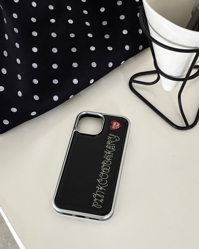 【MADE】 Curly Logo phonecase (brown)