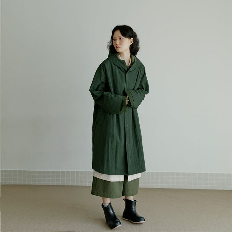 unisex rain coat khaki