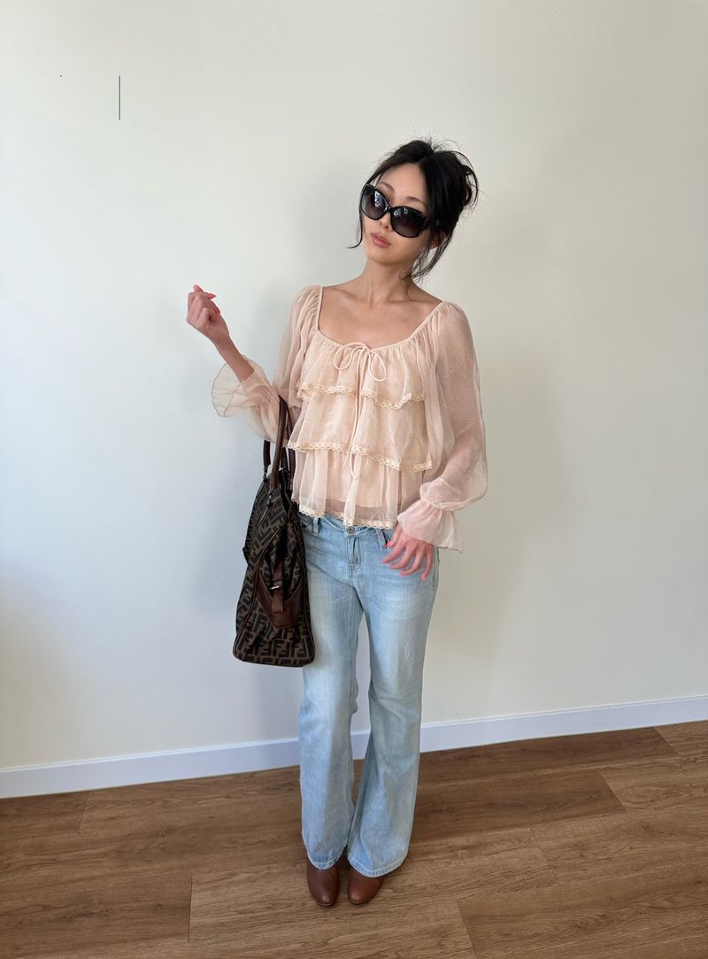 fairy ruffle blouse