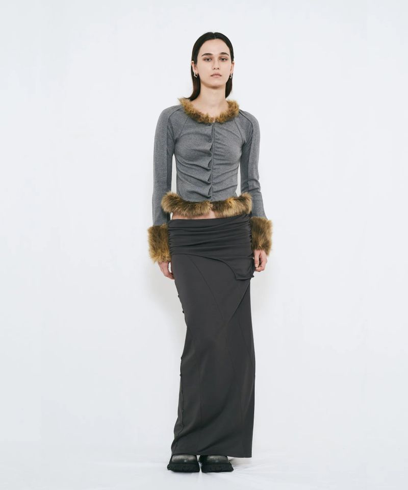 2WAY BUTTON MAXI SKIRT