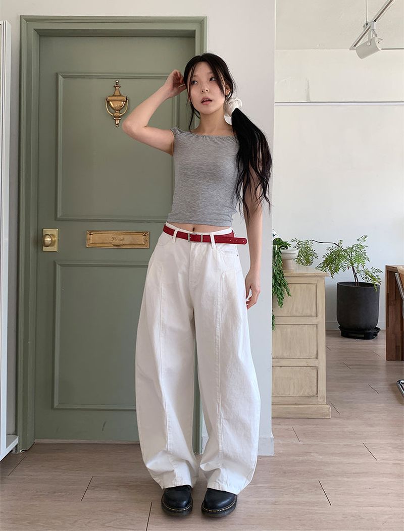 PELVIS PINTUCK BALLOON PANTS (3C)