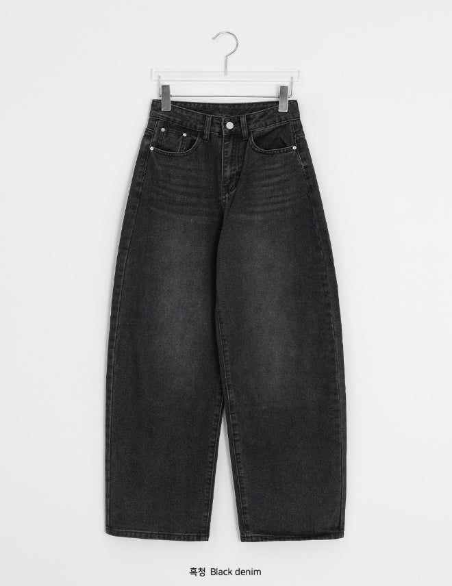 Bayani Washing Wide Denim Pants