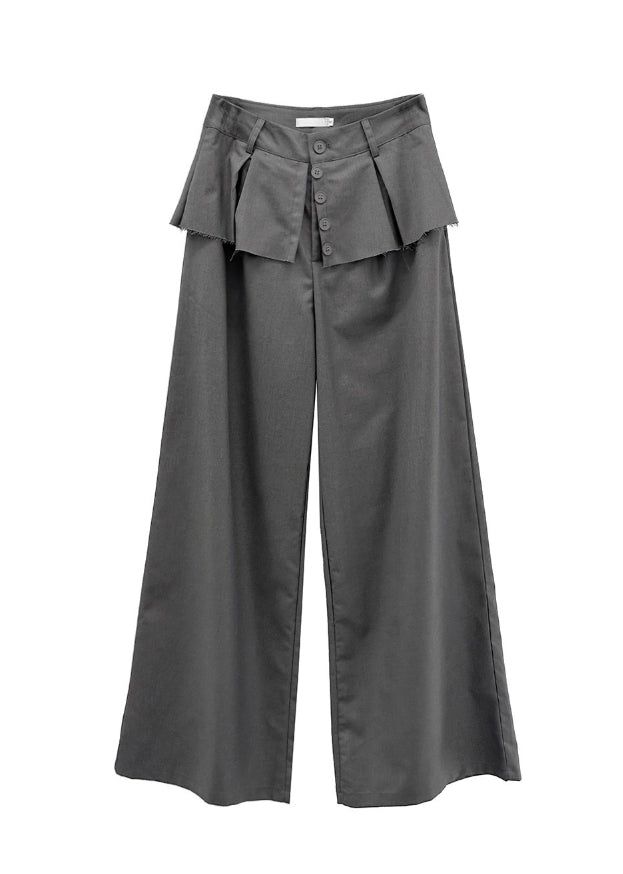Ella Button Flare Skirt Pants