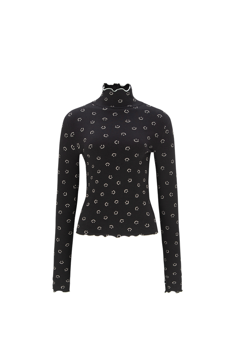MINJIENA(ミンジエナ)の「smile turtleneck black(Tops)」
