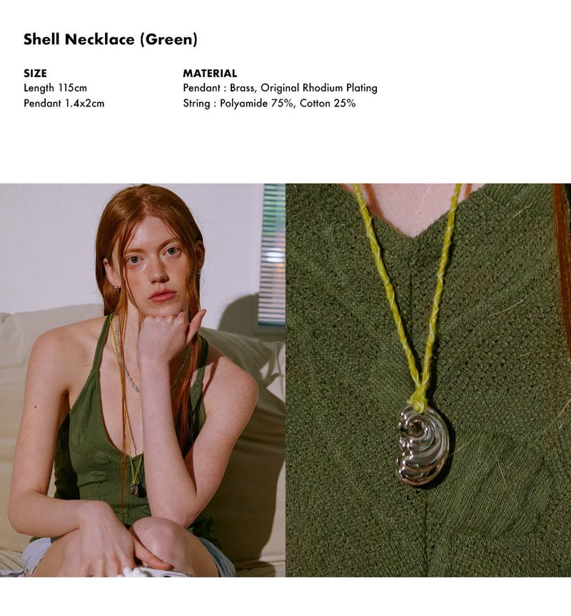 Shell Necklace (Green)