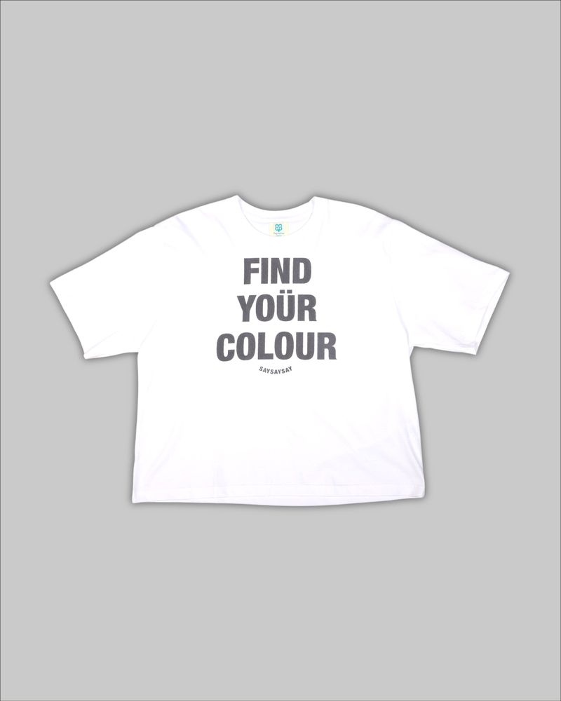 SAYSAYSAY（セイセイセイ）の「FIND YOUR COLOR T-SHIRT (CROP FIT)（Tops）」