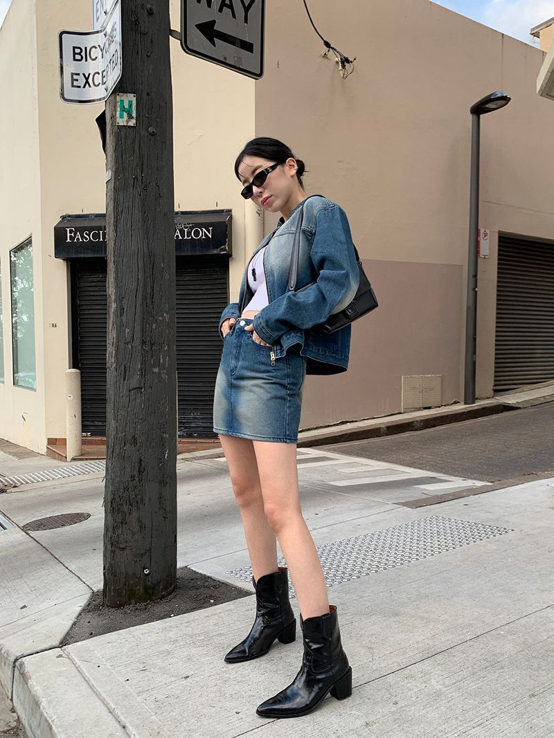[MADE] Dune Y2K denim mini skirt