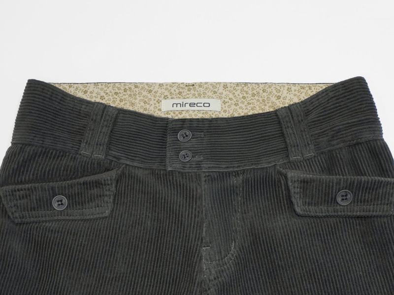 FLOWER LOW CODUROY PT CHARCOAL