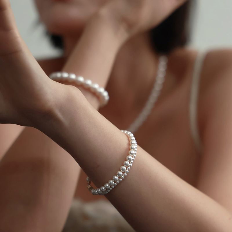Less is more(レスイズモア)の「5mm pearl bracelet (L size)(Accessories)」