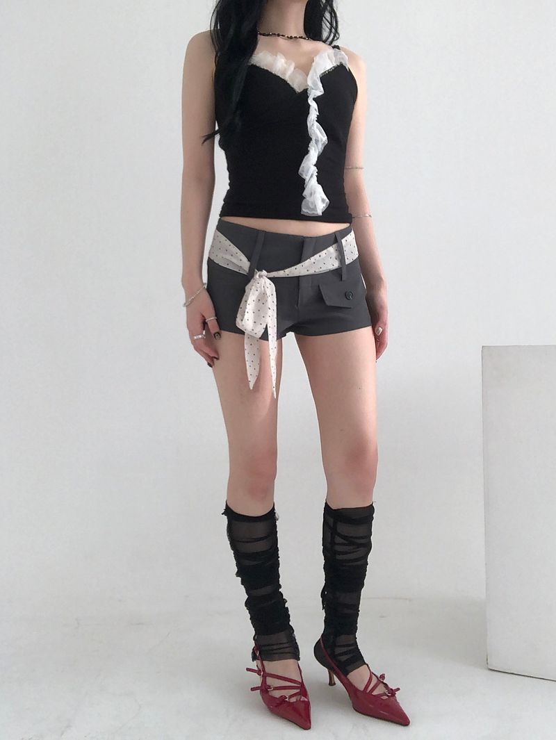 Dot Scarf Set Pants