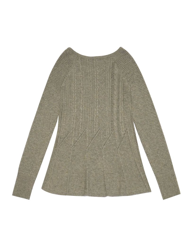 CABLE RECO KNIT OPS GREY