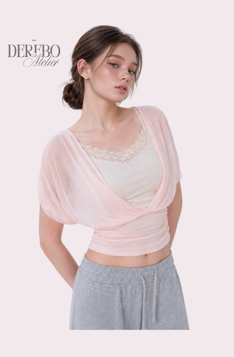 Baby Bloom Chiffon Shirring Top