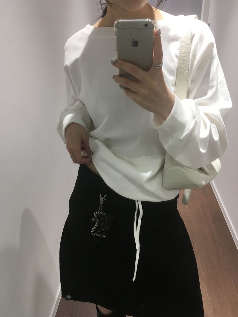 Nice pocket boatneck t-shirt (3color)
