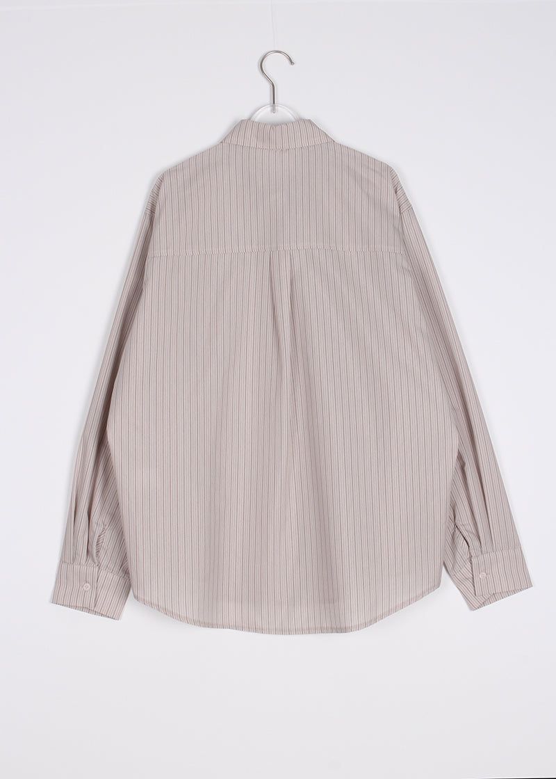 STRIPE FRILL SHIRT