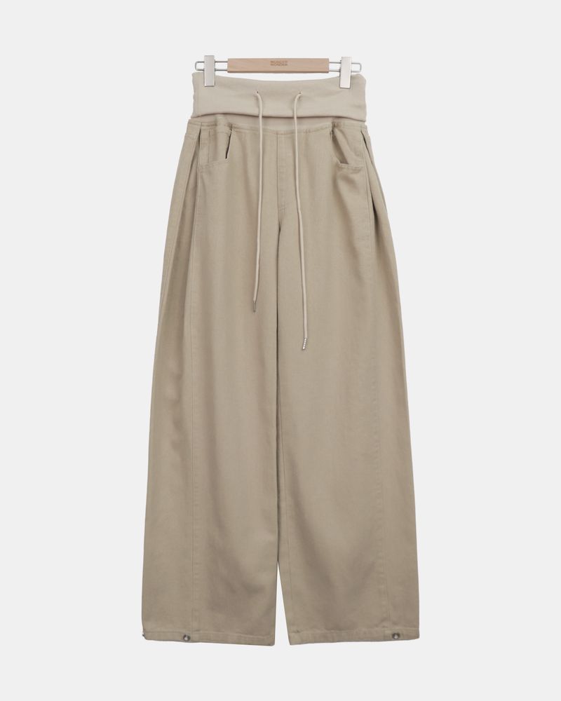 Yuern Folding Wide-Leg Pants