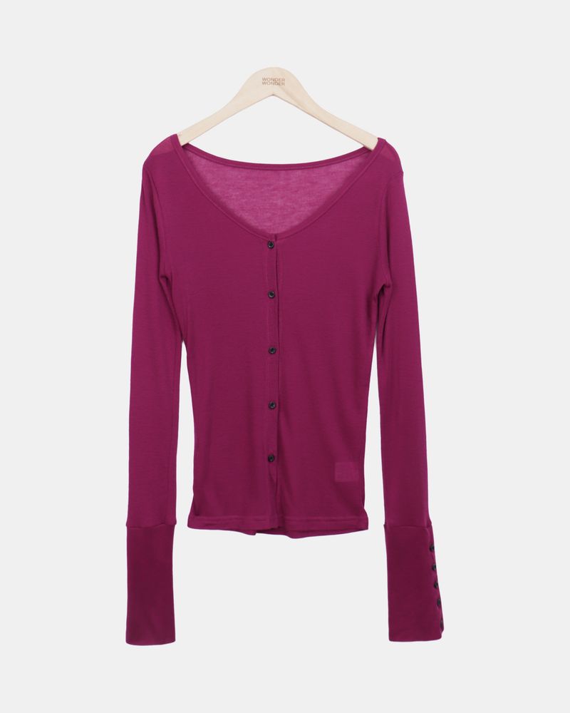 Sieron Tencel Button Cardigan