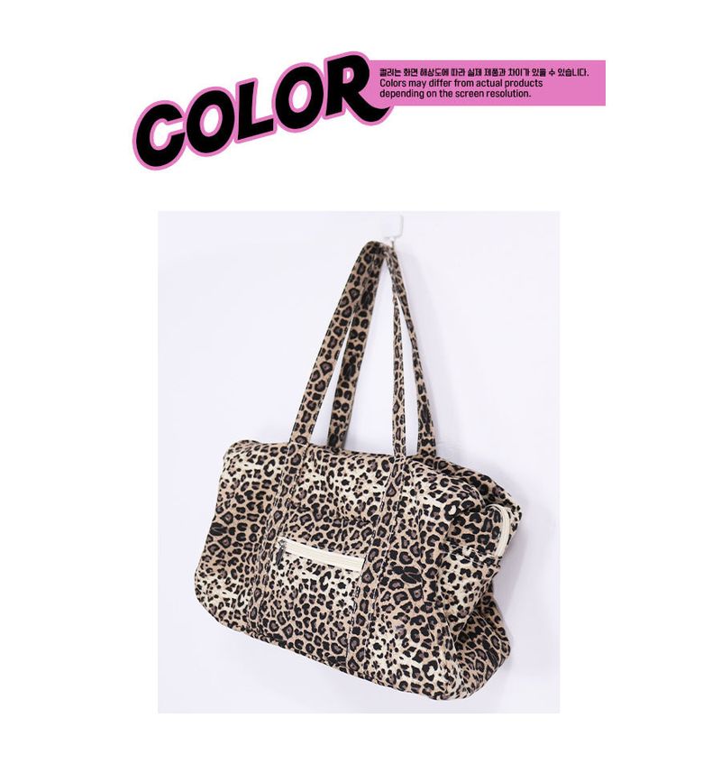 leopard cotton big bag
