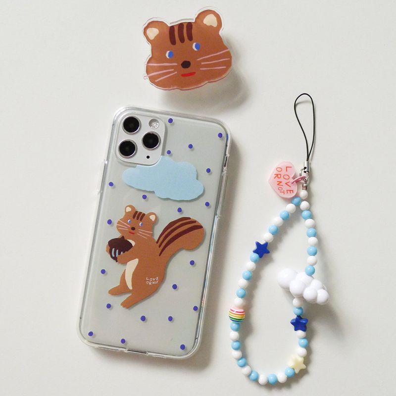 [MADE]Sunday Sky-White Cloud Bead Strap