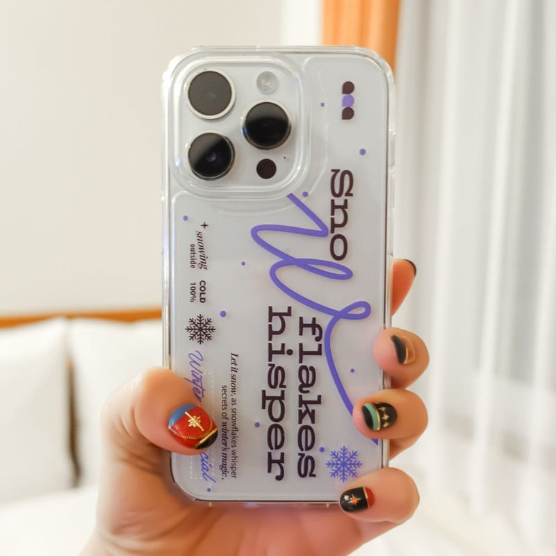 【MADE】(2type) Snow Violet Jelly hard Phone case