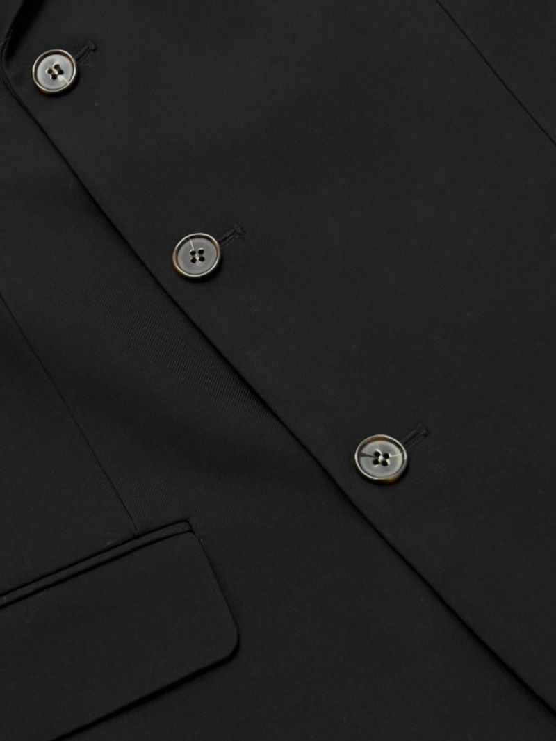 [unisex] Curved 3Button Over Fit Blazer Jacket