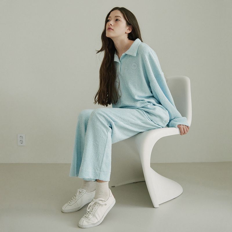 TMO BY 13MONTH(ティーエムオーバイサーティーンマンス)の「FLEECE PANTS (LIGHT BLUE)(Pants)」