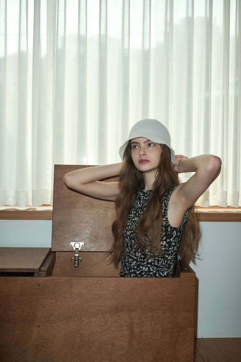PONY bucket hat_ivory