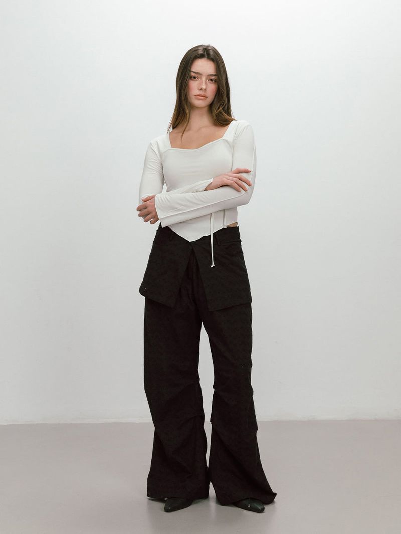 NEUTRAL STRAP T-SHIRT / IVORY