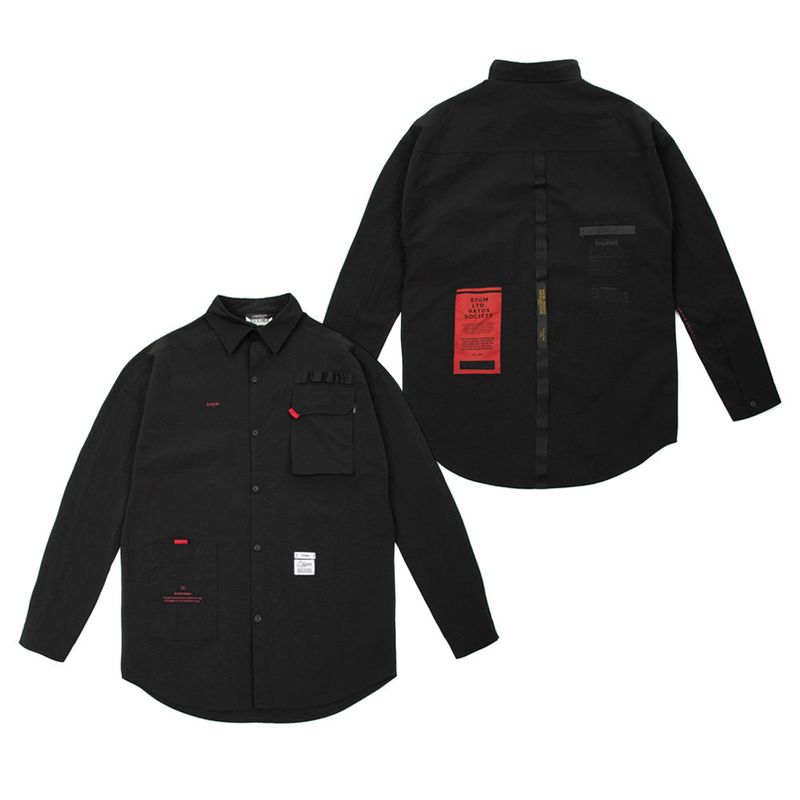 21SS TECH OVERSIZED SHIRTS OLIVE